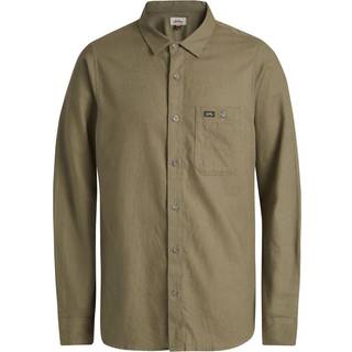 Lundhags Ekren Solid Ms LS Shirt, skjorte, herre, grøn