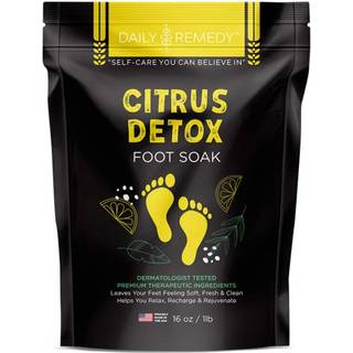 Citrus detox fod bl?dg?r med epsom salt - til fod callus immun boost beskadigede t?negl atleter fod pedikyr og beroliger tr?tte ?mme f?dder - lav