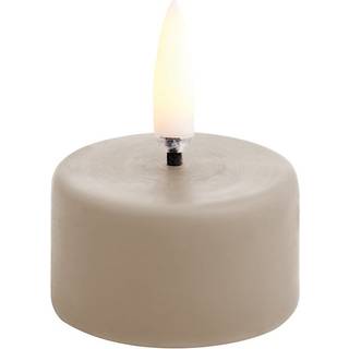 Uyuni - LED Fyrfadslys - Sandstone - Smooth - 400+ timer - 4x2,5 cm