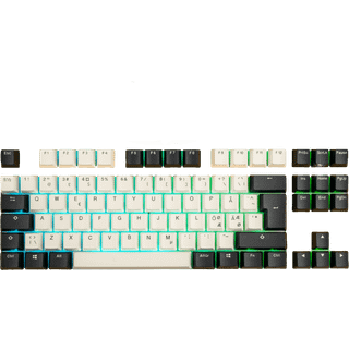 Ducky Tuxedo PBT Double-shot Keycap Set