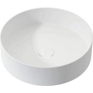 Lavabo fritstående håndvask Como Soft Solid Surface Ø39, mat hvid