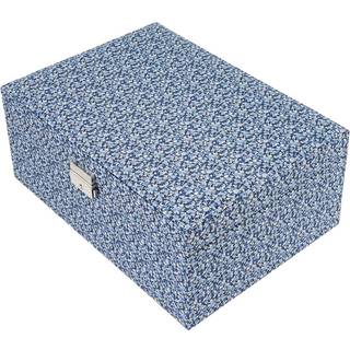 Jewelry box square mw Liberty Pepper Blue, smykkeskrin i blå blomsterprint