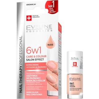 Eveline Cosmetics Nail Therapy Care & Colour Neglebalsam 6-i-1 Skygge Nude 5 ml - 5 ml