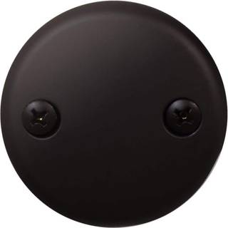 WestBrass 3-1/8 """" To-hullers overløb ansigtsplade og skruer olie gnidet bronze D329-12