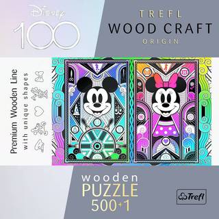 Mickey & Minnie Mouse - Disney Wood Craft Puzzle (500+1 pieces)