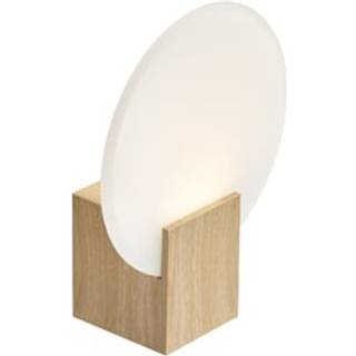 Nordlux Hester Vægbelysning Glas Træ - 9.5W 900lm - 930 Varm Hvid | IP44 - Bedste Farvegengivelse - 3-Trin Dæmpbar