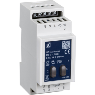 LK ihc led dimmer 2 kanal din 36mm