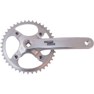 Sturmey Archer 42t kranksæt - sølv
