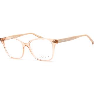 Ferragamo Kvinde SF2912 219 Optiske stel Acetat Beige Firkantet