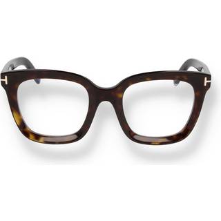 TOM FORD Kvinde FT5880-B 52 Optiske stel Acetat Havana Firkantet Normal
