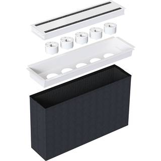 Axessline Powerdot Conference - Kit including 5 Powerdot 10 type F, large | With 5 x 935-PD10 Powerdots | Table, lid 2-way | Modular | Hvit