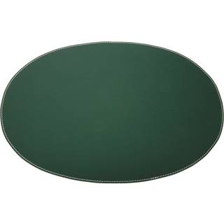 Ørskov Dækkeserviet Oval 35x48cm Mørke - Dækkeservietter & Coasters Læder Grøn - 365117