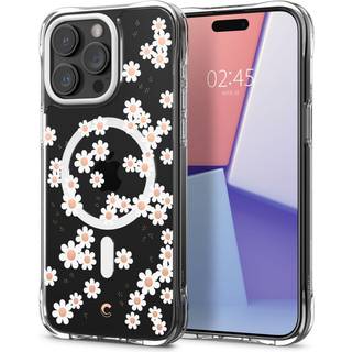 iPhone 15 Pro Max Cyrill Cecile Plastik Cover m. Strop - MagSafe Kompatibel - White Daisy