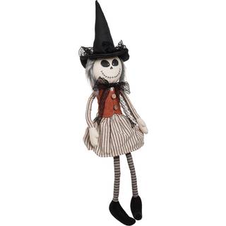 Skelett Frau Plüsch Kantenhocker 66cm