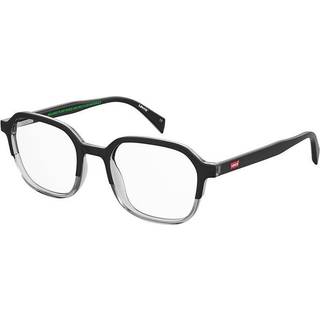 Levi&#39;s LV 5043 08A 51 Briller Mænd Krystalklar - Black On Transparent Grey - 51mm