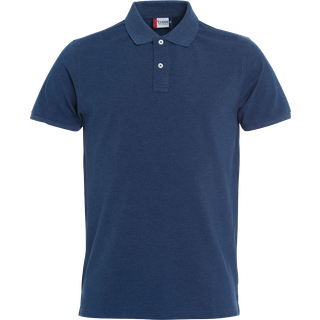 Clique 28240 Stretch Premium Polo blue melange 3XL