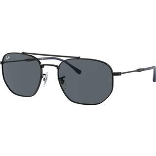 Ray - Ban Unisex RB3707 9257R5 Solbriller Metal Sort Blå Geometrisk Normal