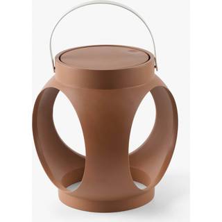 Candela LED-bordlampe, terracotta, plast