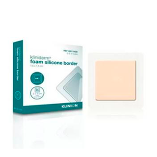 Kliniderm Foam Silikone Border 7,5x7,5 cm (5 stk)
