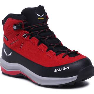 Salewa Kid's MTN Trainer 2 Mid PTX Vandresko Børn størrelse 35 farve rød/sort