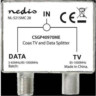 Nedis CSGB40970ME TV/Data splitter ➞ På lager - klar til levering