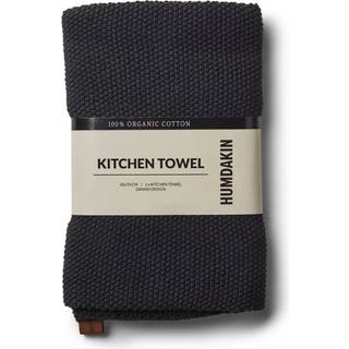 Humdakin Knitted Viskestykke - Viskestykker Økologisk Bomuld Coal - 83-020