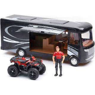 Ny Ray Toys Scale Model - Polaris med RV & Figur