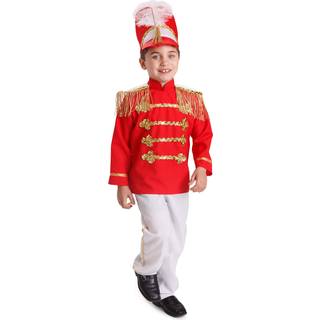 Dress Up America Drum Major kostume til børn - Rød marcherende banduniform til drenge