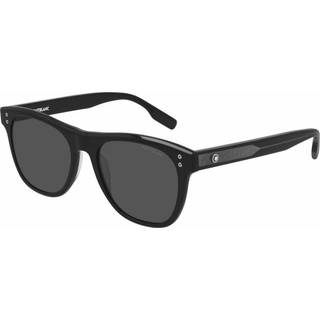 Montblanc Mand MB0124S 001 Solbriller Acetat Sort Grå Firkantet