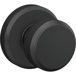 Schlage F170 BWE 622 GSN Bowery Door Knob med Greyson Trim One-sidet ikke-drejende dummy d?rh?ndtag Matte sort