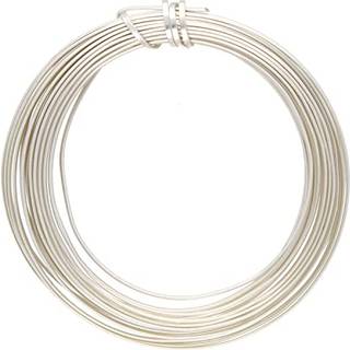 Beadsmith Square Craft Wire - Wire Elements - Soft Temper - 21 Gauge 4 Yard Coil - Silver Color - Beading Wire brugt til smykkefremstilling af tr
