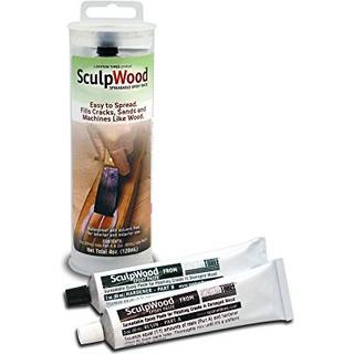 System tre Sculpwood Pasta Wood Epoxy Filler 4 Oz Brown