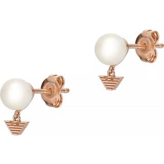 Emporio Armani White Pearl Stud Earrings EG3584221