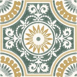 Floorpops 12-in med 12-in Yellow Ezra Vinyl Peel & Stick Floor Fliser (10 fliser) (10 kvadratmeter