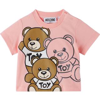 Moschino Kids Baby Teddy Bear cotton jersey T-shirt - pink - M 18-24