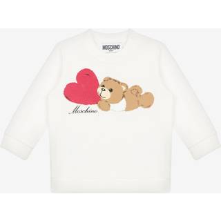 Moschino Kids Baby printed cotton-blend sweatshirt - white - M 18-24