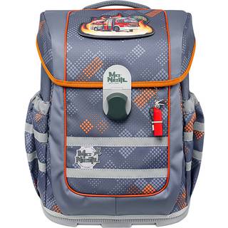 Schulrucksack Set Ergo Complete 5tlg. Fire Grau