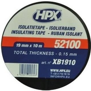 Lux isolerbånd sort 10 stk. 19mm x 10m