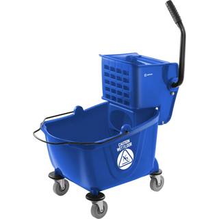 Dryser Commercial Mop Hink med Side Press Wringer 26 Quart Blue