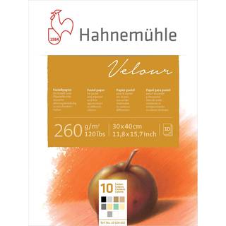 Hahnemuhle Velour 260 GSM Pad - 30 x 40 cm blandede farver