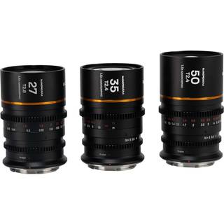 Laowa NanomorphS35 Prime - LensBundle - Arri PL/Canon EF - Amber - (27 - 35 - 50mm)