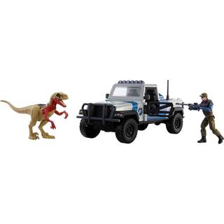 Mattel Jurassic World Search 'n Smash Truck Set med Atrociraptor Dinosaur & Human Action Figur k?ret?j med destruktioner