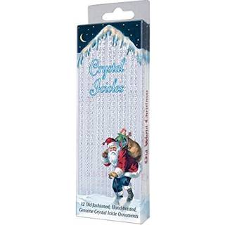Old World Christmas Ornaments: 12 Crystal Iceicles Glass Blæst ornamenter til juletræ (34015)