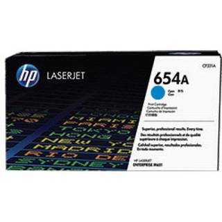 Cyan lasertoner - HP nr.654A - 15.000 sider