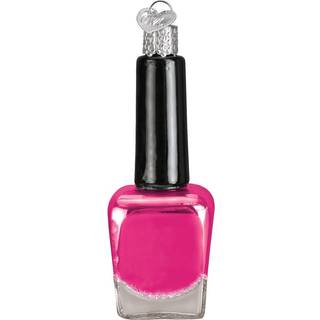 Old World Julepynt: Makeup og glamour gaver Glasblæst ornamenter til juletræ neglelak