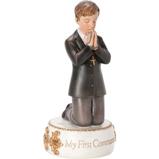 Joseph's Studio af Roman - Communion Collection - First Communion Boy Figur 5.5 """" H harpiks og sten bordplade eller skrivebordsdisplay Dekorativ