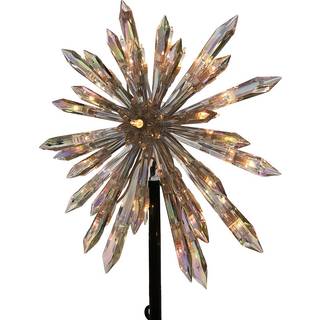 Kurt S. Adler Kurt Adler UL 30-Light Crystal Snowflake Treetop 11.25in klar