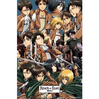 Trends International Attack on Titan - Collage Wall Plakat 22.375 """" X 34 """" Uframmet version