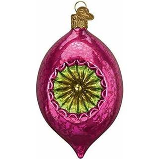 Old World Christmas Dazzling Fuchsia Reflection Glass bl?st ornamenter til juletr?