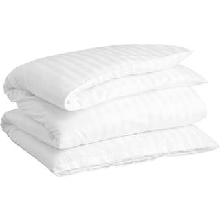Gant Home Sateen Stripes Dynebetræk 220x220 Cm t - Dyner Bomuld Hvid - 851030203-110